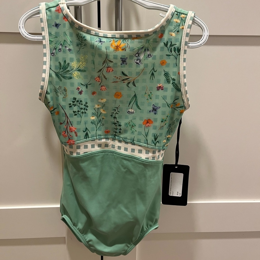 Suffolk Garden Party Bateau Neck Child Size L in Kiwi, NWT - Picture 10 of 12